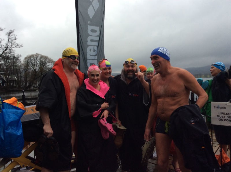 Relay team Ady Sarchet, Trudy Casbolt, Katie Norris, Tim Pond and Martin Coomes from Jersey